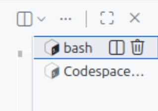 Bash instances already running.